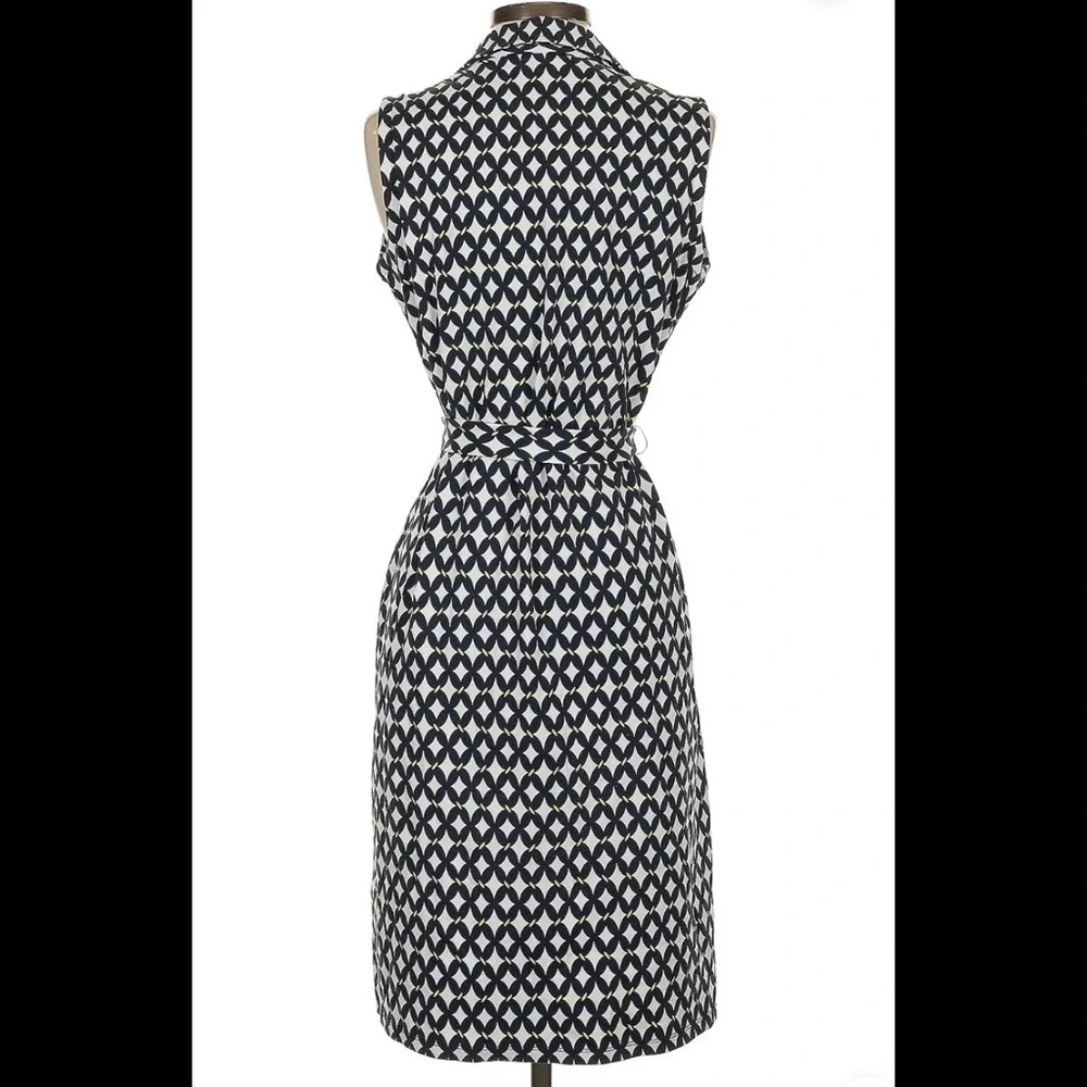 Charter Club Navy White Patterned Shirtdress SMALL - Picture 10 of 11